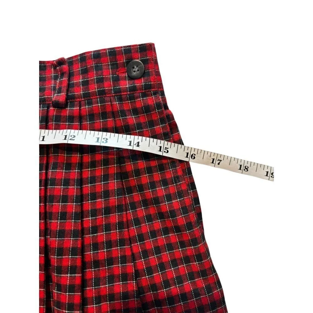 Susan Bristol Women's Red& Black Plaid Skirt - Picture 5 of 7